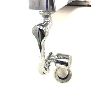 Chrome Faucet Aerator and Handle - Polished Silver Tap Accessory
